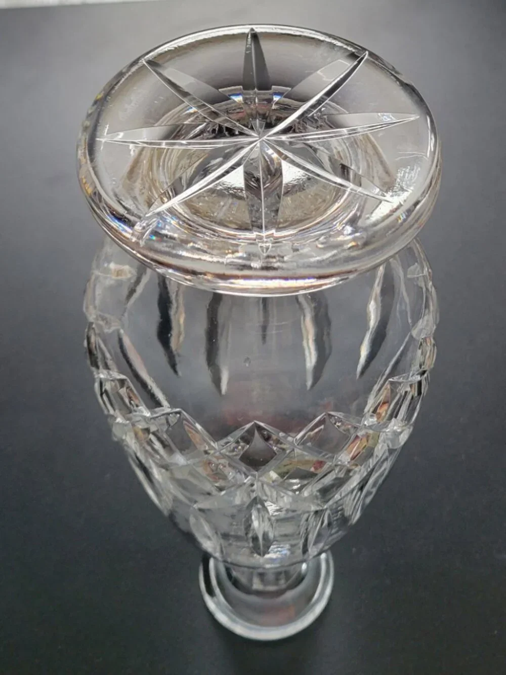 Rare Waterford Lismore Footed Brandy Crystal Decanter 13.5